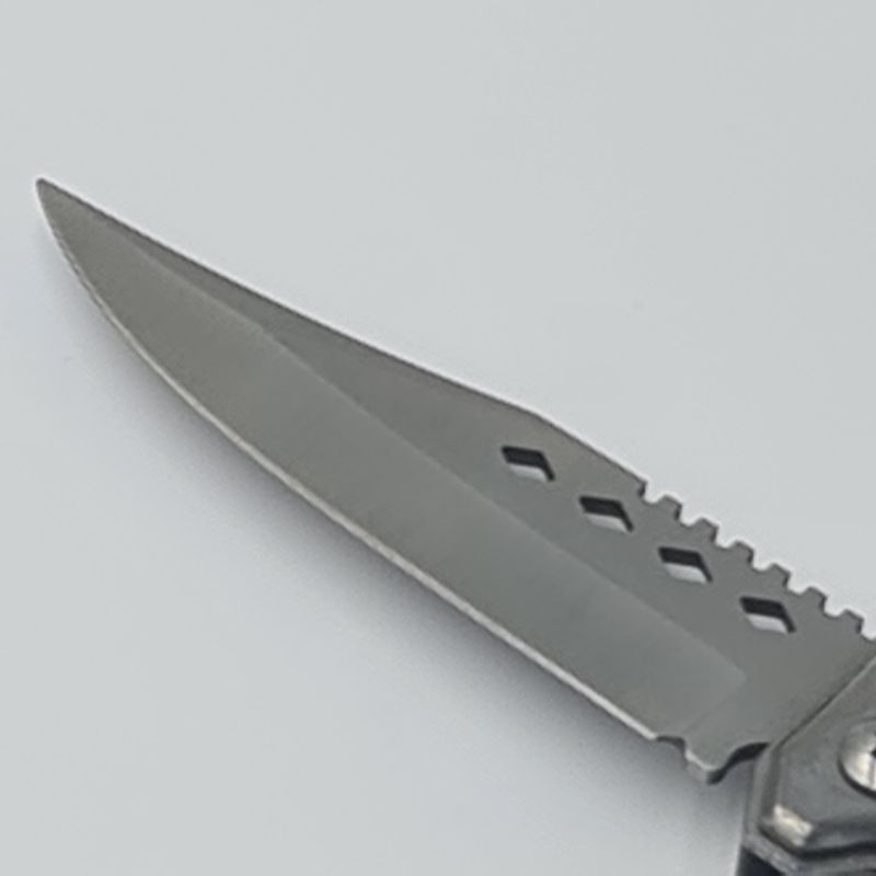 Sport si Outdoor - Camping - Cutite, bricege si accesorii - Cutite si bricege - Briceag model romburi, deschidere automata pe buton, imitatie os, 20 x 4 cm - Infinity.ro