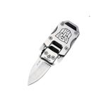 Sport si Outdoor - Camping - Cutite, bricege si accesorii - Cutite si bricege - Briceag Mini, Tip Breloc , Catarama, Argintie, 92x28x7 mm - Infinity.ro