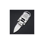 Sport si Outdoor - Camping - Cutite, bricege si accesorii - Cutite si bricege - Briceag Mini, Tip Breloc , Catarama, Argintie, 92x28x7 mm - Infinity.ro