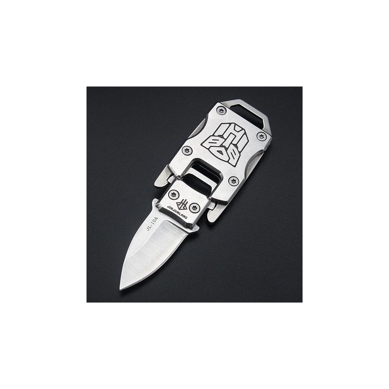 Sport si Outdoor - Camping - Cutite, bricege si accesorii - Cutite si bricege - Briceag Mini, Tip Breloc , Catarama, Argintie, 92x28x7 mm - Infinity.ro