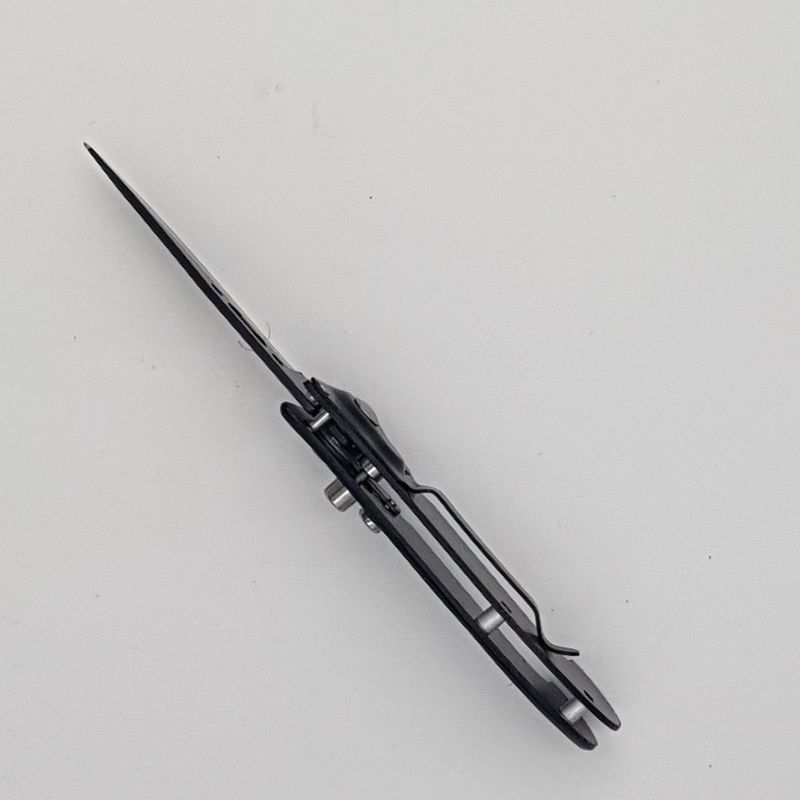 Sport si Outdoor - Camping - Cutite, bricege si accesorii - Cutite si bricege - Briceag deschidere a lamei pe buton, lama otel, negru, scorpion, 16 cm - Infinity.ro