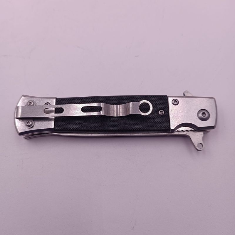 Sport si Outdoor - Camping - Cutite, bricege si accesorii - Cutite si bricege - Briceag cu Deschidere Manuala, Prindere Curea, Otel, Maner Anti Alunecare, 22 cm - Infinity.ro