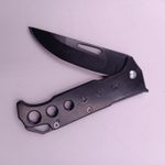Sport si Outdoor - Camping - Cutite, bricege si accesorii - Cutite si bricege - Briceag cu Deschidere Manuala, Model 3 stele, Agatatoare, 16 cm, Negru - Infinity.ro