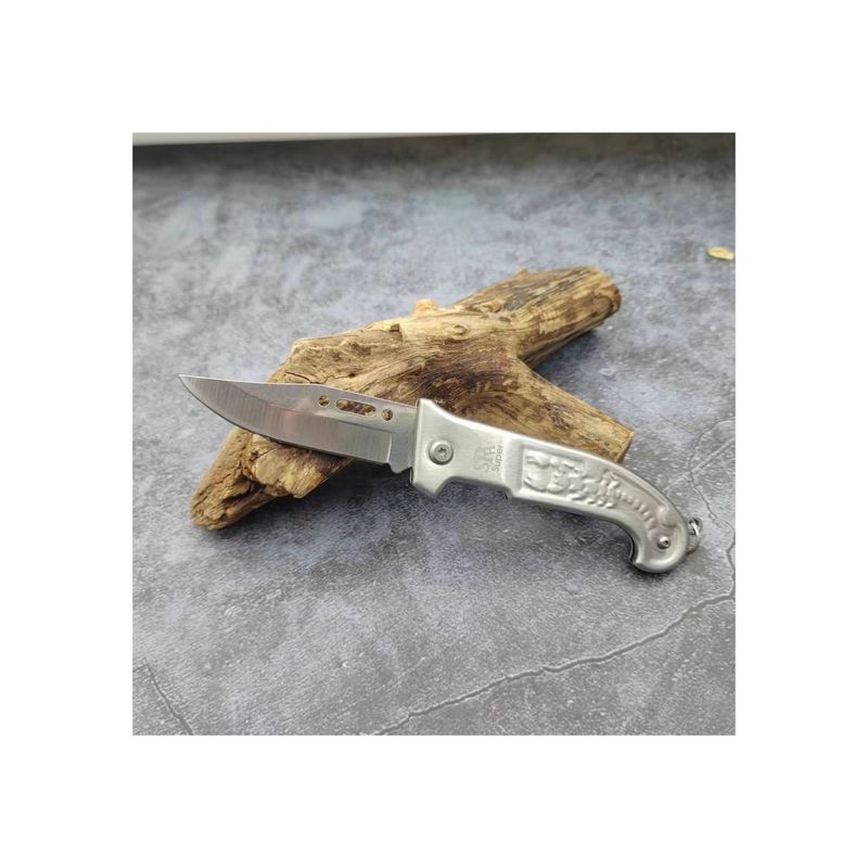 Sport si Outdoor - Camping - Cutite, bricege si accesorii - Cutite si bricege - Briceag de buzunar, model scorpion, gri, 16 cm - Infinity.ro