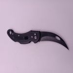 Sport si Outdoor - Camping - Cutite, bricege si accesorii - Cutite si bricege - Briceag Curbat Model Dragon, Prindere Curea, Otel, Agatatoare, 15 cm, Negru - Infinity.ro