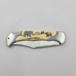 Sport si Outdoor - Camping - Cutite, bricege si accesorii - Cutite si bricege - Briceag cu Deschidere Manuala, Model URS, Agatatoare, Otel, 19 cm - Infinity.ro