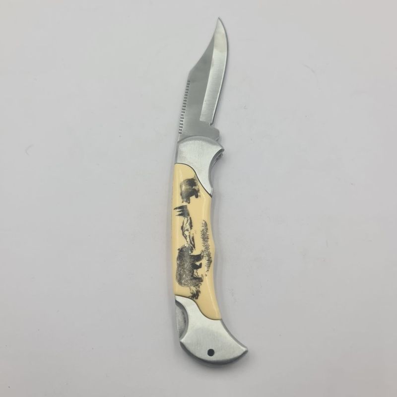 Sport si Outdoor - Camping - Cutite, bricege si accesorii - Cutite si bricege - Briceag cu Deschidere Manuala, Model URS, Agatatoare, Otel, 19 cm - Infinity.ro