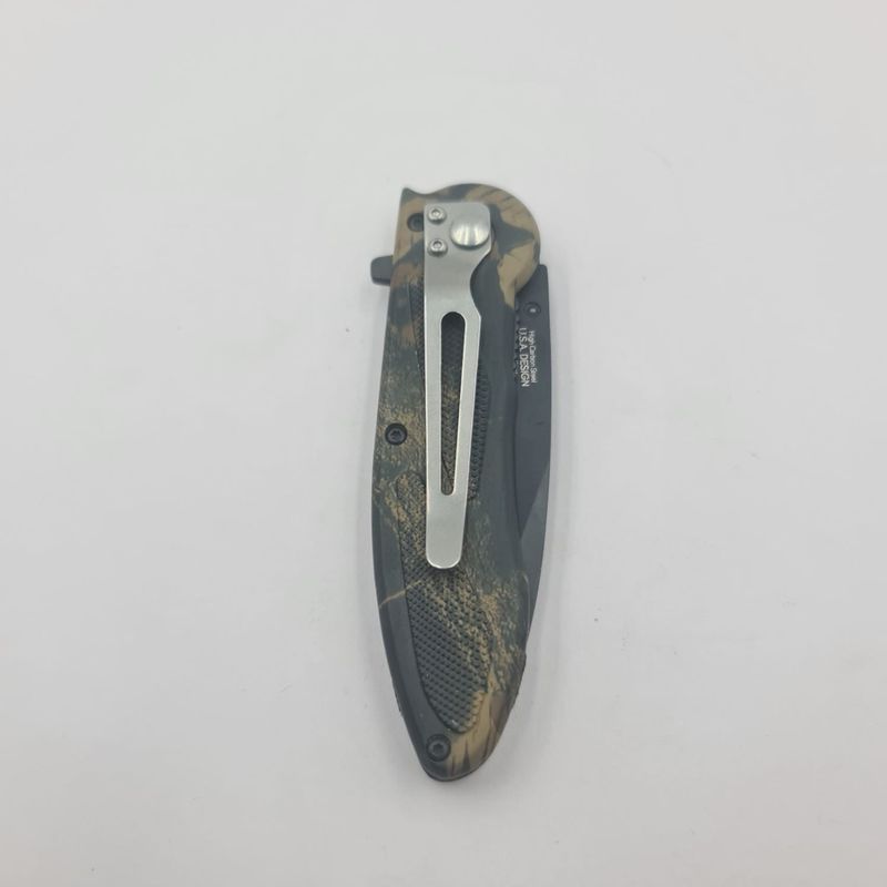 Sport si Outdoor - Camping - Cutite, bricege si accesorii - Cutite si bricege - Briceag cu Deschidere Manuala, Prindere Curea, Model Copac, 20 cm - Infinity.ro