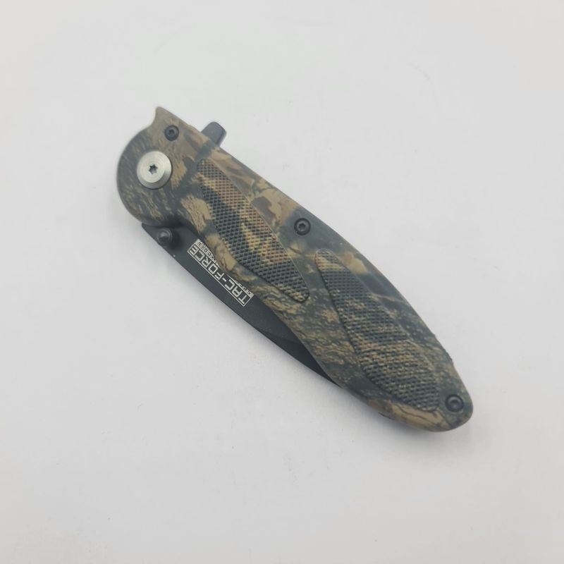 Sport si Outdoor - Camping - Cutite, bricege si accesorii - Cutite si bricege - Briceag cu Deschidere Manuala, Prindere Curea, Model Copac, 20 cm - Infinity.ro