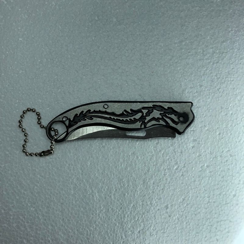 Sport si Outdoor - Camping - Cutite, bricege si accesorii - Cutite si bricege - Briceag cu Breloc, Model Dragon, Dalimag, 15 cm - Infinity.ro