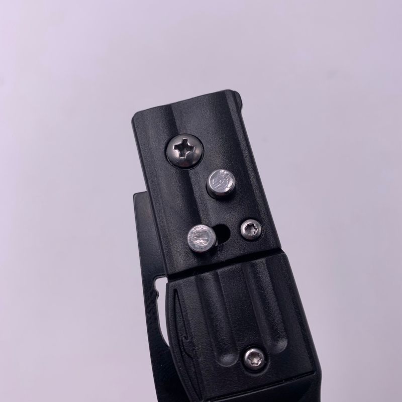 Sport si Outdoor - Camping - Cutite, bricege si accesorii - Cutite si bricege - Briceag Automat, Model Revolver, Negru, Lama Otel, Sistem Prindere la Curea, 17 cm - Infinity.ro