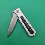 Sport si Outdoor - Camping - Cutite, bricege si accesorii - Cutite si bricege - Briceag cu Agatatoare, Deschidere Manuala, Model Scoarta de Copac, Argintiu, 20 cm - Infinity.ro