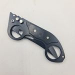 Sport si Outdoor - Camping - Cutite, bricege si accesorii - Cutite si bricege - Briceag 2 Inele, Deschidere Automata, Prindere Curea, Negru, 21 cm - Infinity.ro