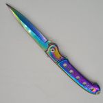 Sport si Outdoor - Camping - Cutite, bricege si accesorii - Cutite si bricege - Briceag , fade, model 5 gauri, tais dublu, 25 cm , automat, M2 - Infinity.ro