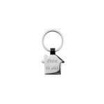 Fashion, accesorii si bijuterii - Barbati - Accesorii barbati - Alte accesorii barbati - Breloc metalic gravat personalizat cu poza si textul tau. casa. 6x3 cm. argintiu - Infinity.ro
