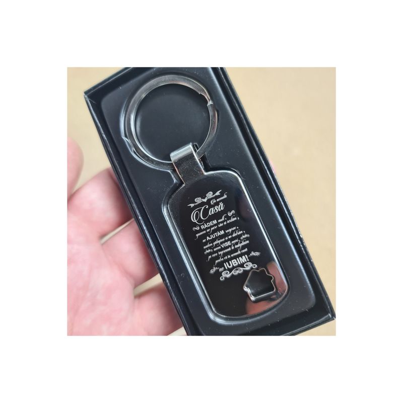 Fashion, accesorii si bijuterii - Barbati - Accesorii barbati - Alte accesorii barbati - Breloc personalizat casa decupata gravat in aceasta casa - Infinity.ro