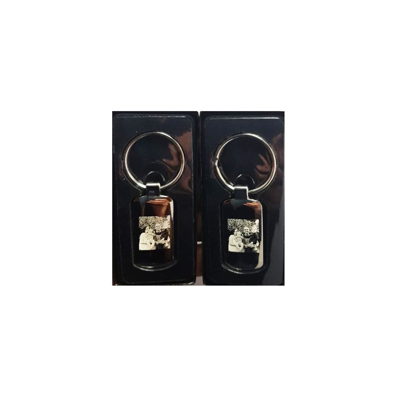 Fashion, accesorii si bijuterii - Barbati - Accesorii barbati - Alte accesorii barbati - Breloc personalizat dreptunghiular gravat cu poza si text - Infinity.ro