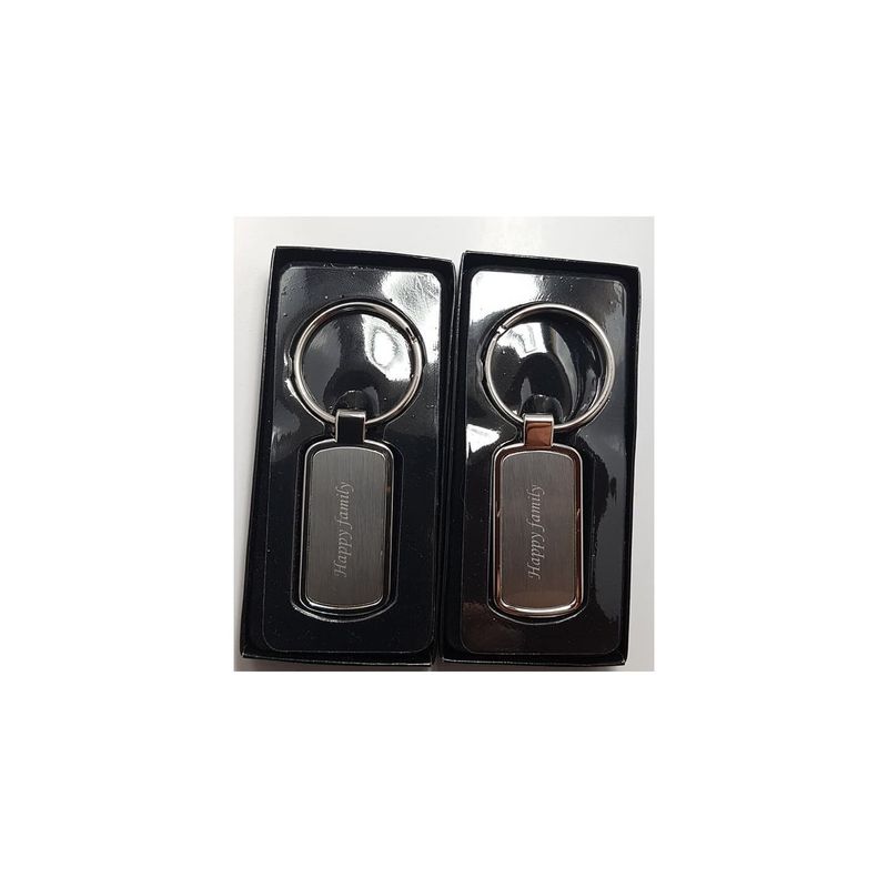 Fashion, accesorii si bijuterii - Barbati - Accesorii barbati - Alte accesorii barbati - Breloc personalizat dreptunghiular gravat cu poza si text - Infinity.ro