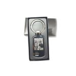Fashion, accesorii si bijuterii - Barbati - Accesorii barbati - Alte accesorii barbati - Breloc personalizat dreptunghi cu casa decupata gravat cu poza si textul tau - Infinity.ro