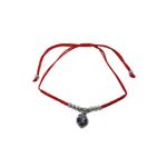 Fashion, accesorii si bijuterii - Femei - Bijuterii femei - Bratari femei - Bratara rosie cu charm pandantiv inima personalizata cu litera ta - Infinity.ro