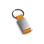 Fashion, accesorii si bijuterii - Barbati - Accesorii barbati - Alte accesorii barbati - Breloc din metal si chingi, 28 x 60 x 6 mm, Portocaliu - Infinity.ro