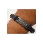 Fashion, accesorii si bijuterii - Femei - Bijuterii femei - Bratari femei - Bratara neagra piele ajustabila cu textul tau model 1 - Infinity.ro