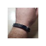 Fashion, accesorii si bijuterii - Femei - Bijuterii femei - Bratari femei - Bratara personalizata neagra piele gravata cu textul tau - Infinity.ro