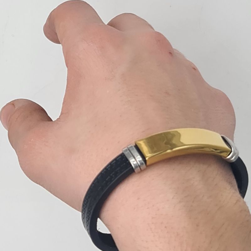 Fashion, accesorii si bijuterii - Femei - Bijuterii femei - Bratari femei - Bratara model Egipt, M3, aurie, personalizata cu textul tau. - Infinity.ro