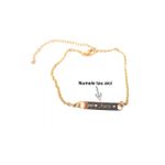 Fashion, accesorii si bijuterii - Femei - Bijuterii femei - Bratari femei - Bratara aurie dama. copil cu lantic ajustabila cu numele tau - Infinity.ro