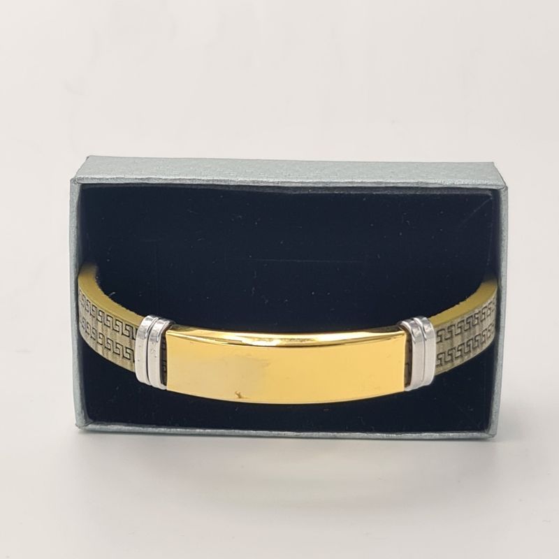 Fashion, accesorii si bijuterii - Femei - Bijuterii femei - Bratari femei - Bratara model Egipt, M1, aurie, personalizata cu textul tau. - Infinity.ro