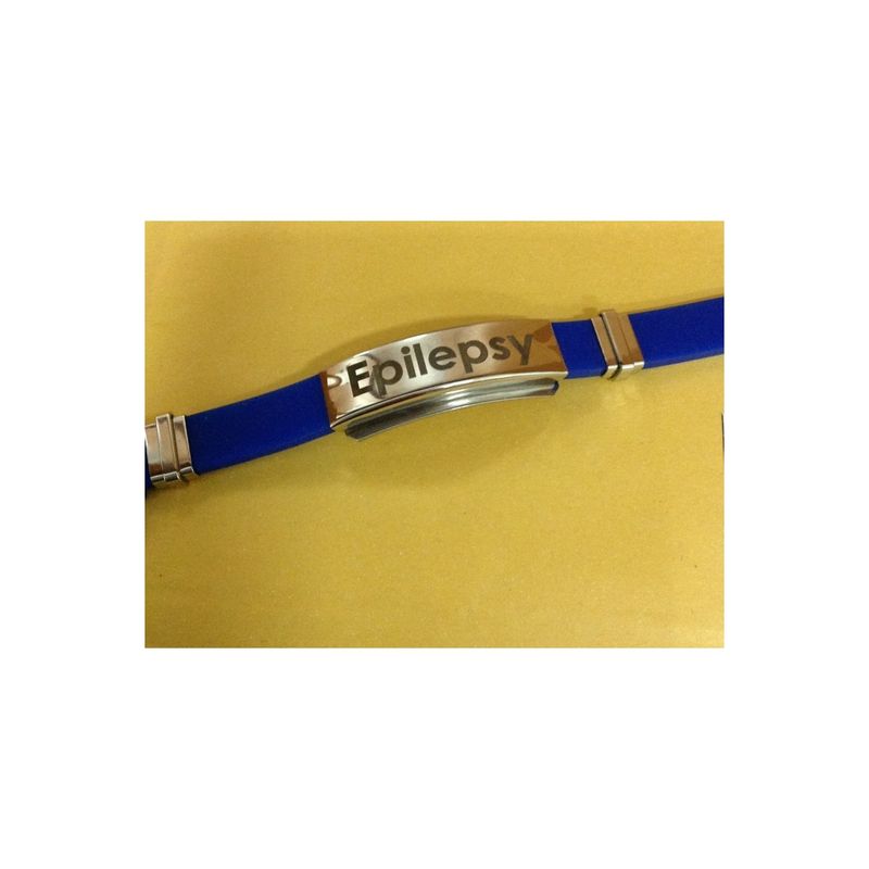 Fashion, accesorii si bijuterii - Femei - Bijuterii femei - Bratari femei - Bratara albastra silicon ajustabila gravata personalizata cu textul tau - Infinity.ro