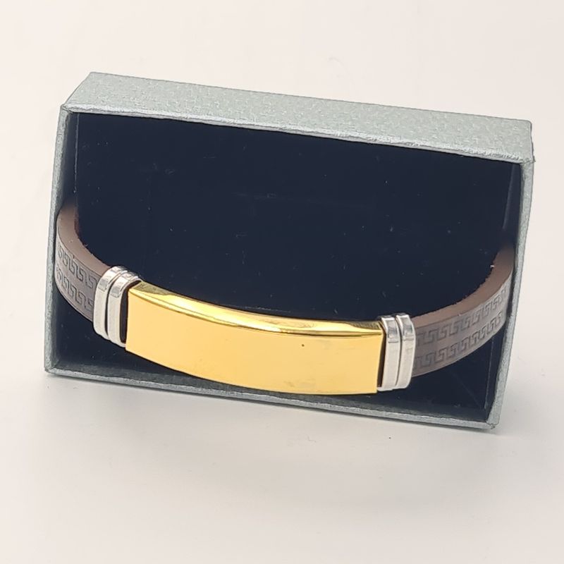 Fashion, accesorii si bijuterii - Femei - Bijuterii femei - Bratari femei - Bratara model Egipt, M2, aurie, personalizata cu textul tau. - Infinity.ro