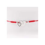 Fashion, accesorii si bijuterii - Femei - Bijuterii femei - Bratari femei - Bratara cu Snur Rosu, Inima, Personalizata cu Litera Ta - Infinity.ro