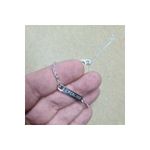 Fashion, accesorii si bijuterii - Femei - Bijuterii femei - Bratari femei - Bratara argintie dama. copil cu lantic ajustabila cu numele tau - Infinity.ro