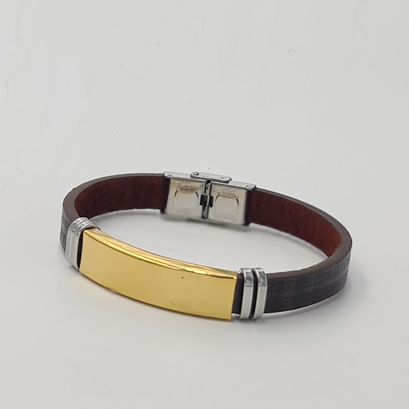 Fashion, accesorii si bijuterii - Femei - Bijuterii femei - Bratari femei - Bratara model Egipt, M2, aurie, personalizata cu textul tau. - Infinity.ro