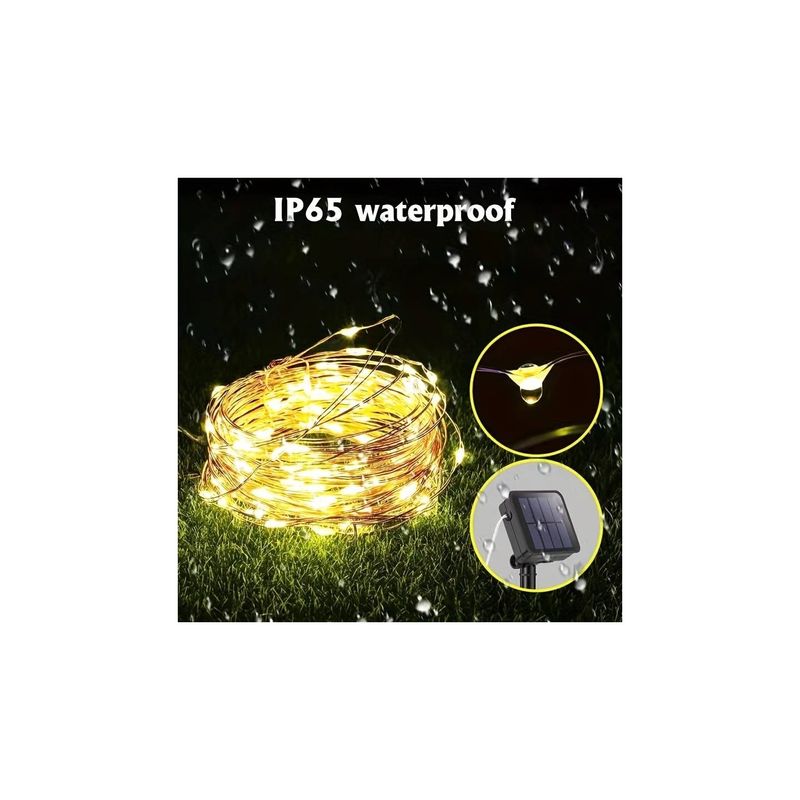 Casa si Gradina - Corpuri si surse de iluminat - Benzi LED - Banda Led cu Incarcare Solara, Lumina Alba - Infinity.ro