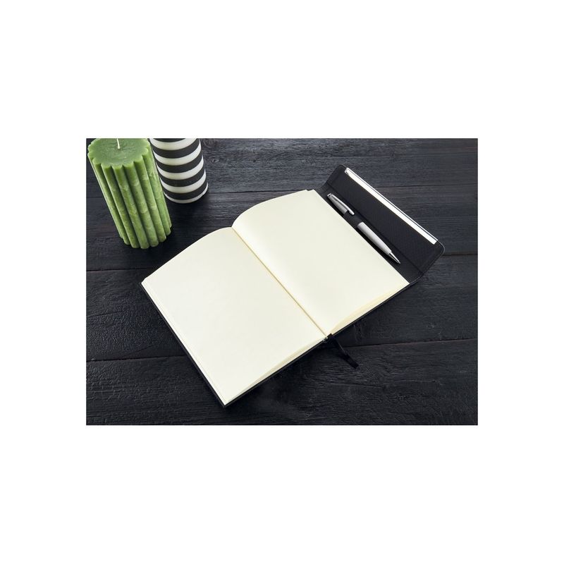 Carti si Birotica - Papetarie - Agende si calendare - Agende si carnete - Bloc de notite A5 cu coperta tare din PU si inchidere magnetica, suport pix - Infinity.ro