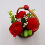 Market - Cadouri - Flori si aranjamente - Aranjament Floral, Cosulet Trandafiri,  3 Trandafiri Rosi din Sapun - Infinity.ro