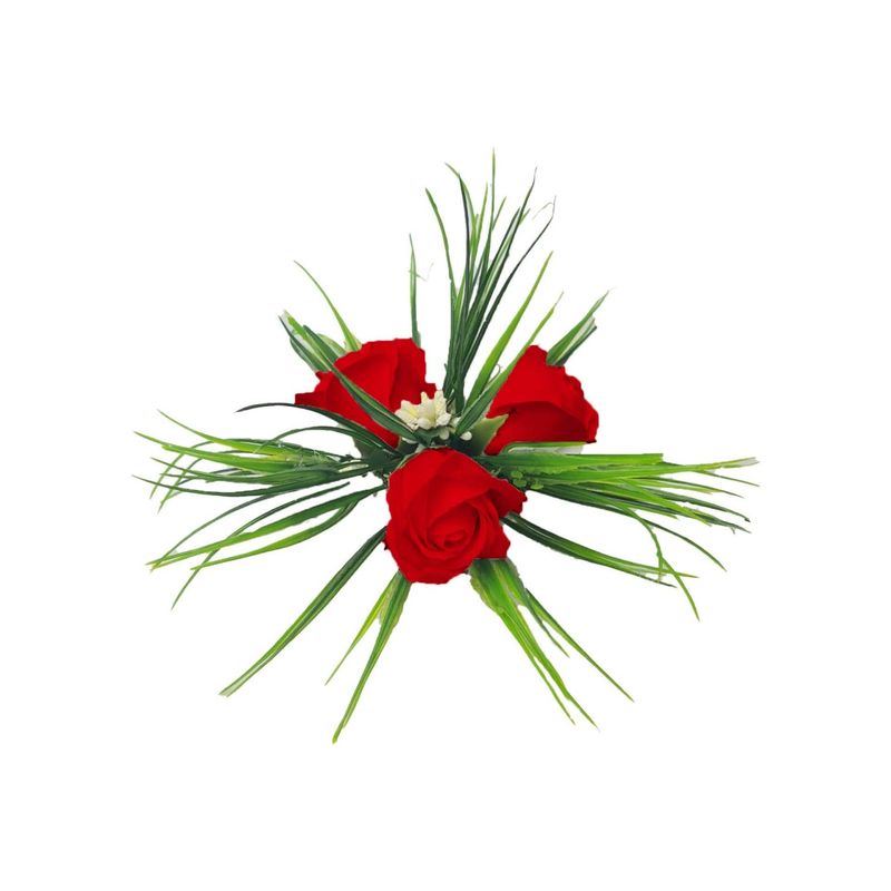 Market - Cadouri - Flori si aranjamente - Aranjament floral, oglinzi masini, rosu, 30 x 30 cm, trandafiri - Infinity.ro