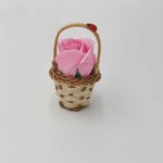 Market - Cadouri - Flori si aranjamente - Aranjament floral cos decorativ floare, mic, roz - Infinity.ro