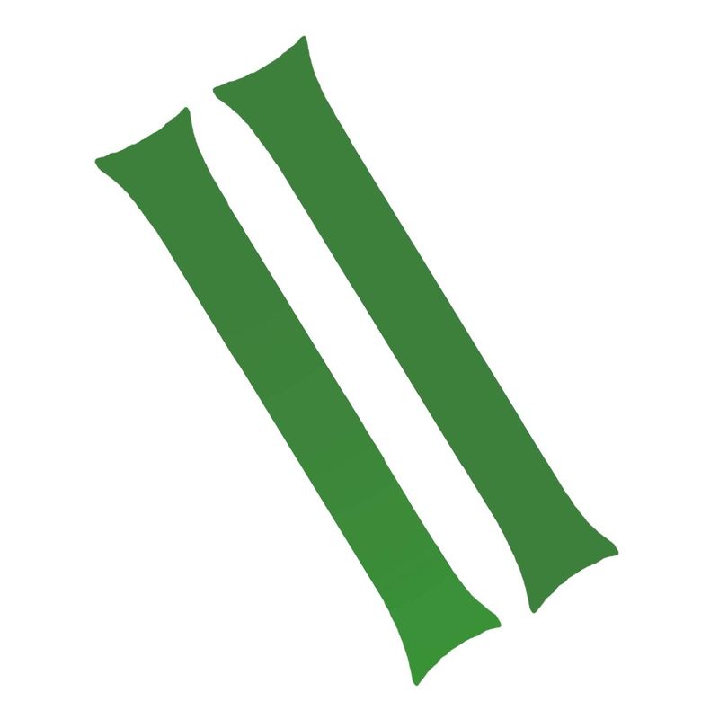 Jucarii, Copii si Bebe - Jucarii si jocuri - Jucarii de exterior - Alte jucarii de exterior - Aplauze gonflabile tip clappers pentru suporteri, verde - Infinity.ro