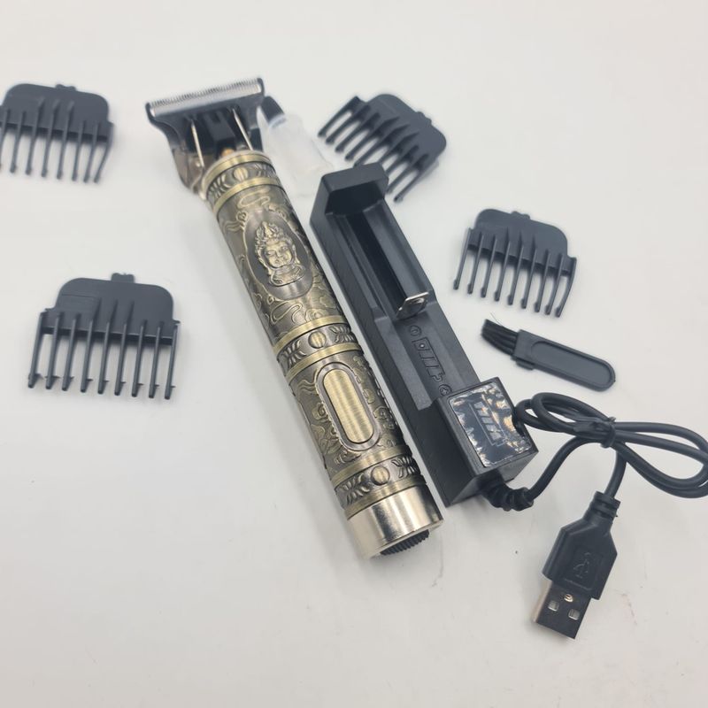 Ingrijire personala si Cosmetice - Aparate & accesorii ingrijire personala - Aparate de ras si tuns - Aparate de tuns - Aparat de Tuns si Ras, Lame Detasabile, Acumulator, 15 cm, Auriu - Infinity.ro