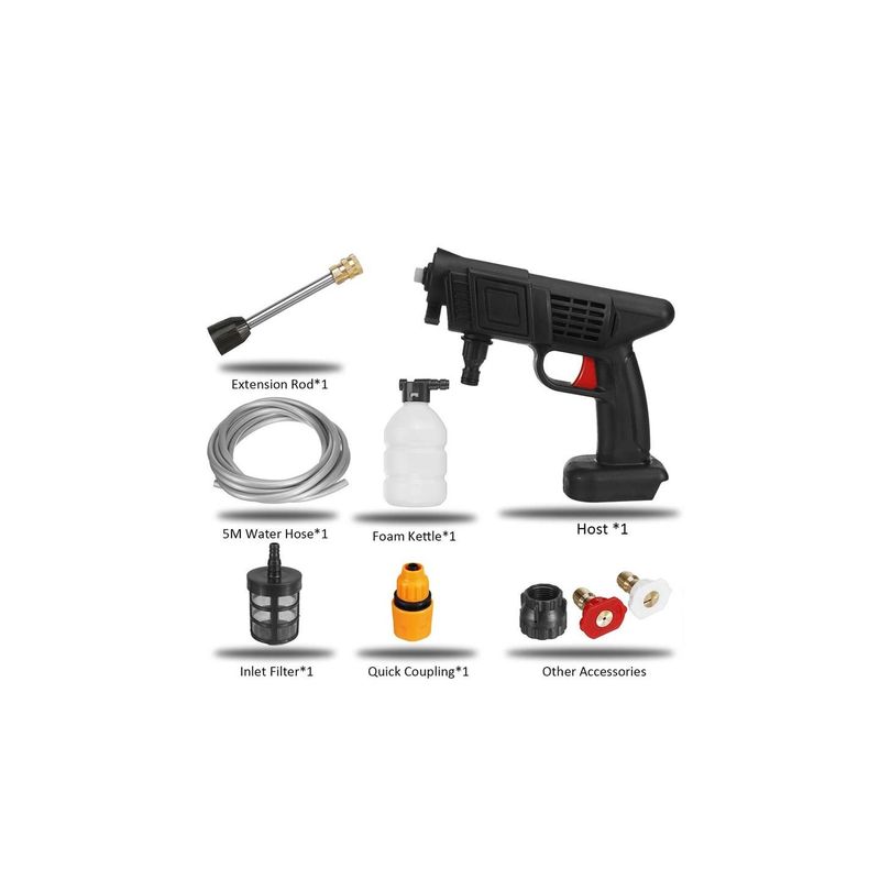 Casa si Gradina - Constructii - Scule electrice si accesorii - Aparate de spalat cu presiune - Aparat de spalat auto de inalta presiune, 1500 W, 2 baterie 48V - Infinity.ro