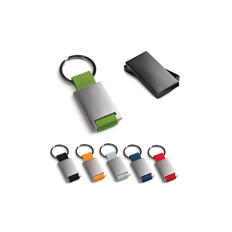 Fashion, accesorii si bijuterii - Barbati - Accesorii barbati - Alte accesorii barbati - Breloc din metal si chingi, 28 x 60 x 6 mm, gri - Infinity.ro