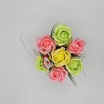 Market - Cadouri - Flori si aranjamente - Aranjament floral deosebit, Craciun, 7 trandafiri, mos craciun 1 - Infinity.ro