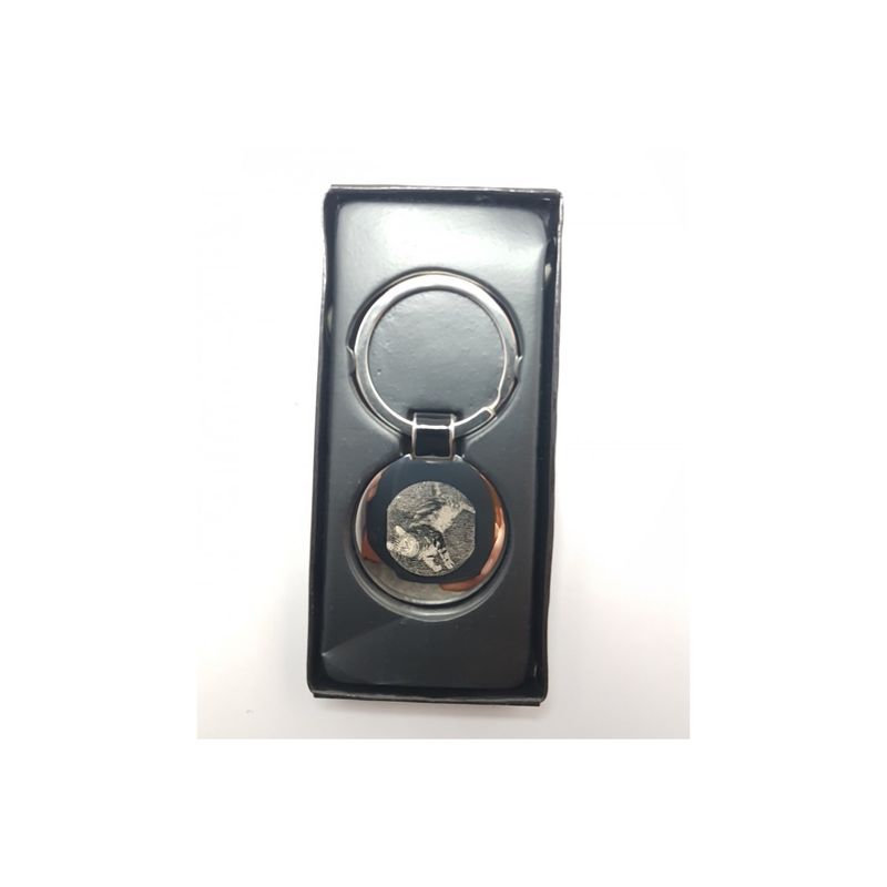 Fashion, accesorii si bijuterii - Barbati - Accesorii barbati - Alte accesorii barbati - Breloc personalizat metalic in forma rotunda gravat cu poza si text - Infinity.ro