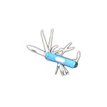 Sport si Outdoor - Camping - Cutite, bricege si accesorii - Cutite si bricege - Briceag Multifunctional, 12 in 1,  90x19x22 mm, Otel Inoxidabil - Infinity.ro