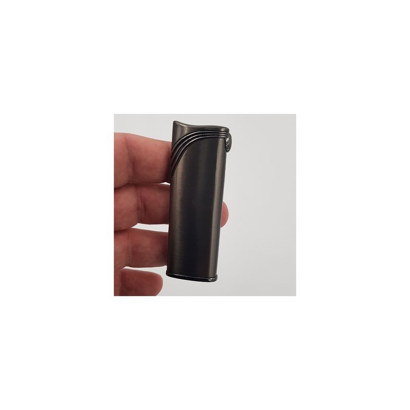 Market - Tutun si tigari - Articole si accesorii tutun - Bricheta Metalica Neagra, Antivant, Personalizata Poza si Text Sau Logo - Infinity.ro