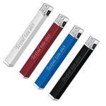 Market - Tutun si tigari - Articole si accesorii tutun - Bricheta Slim, din Metal, Cu Capac, Antivant, Reincarcabila, Gravata cu Textul Tau, 8 cm - Infinity.ro