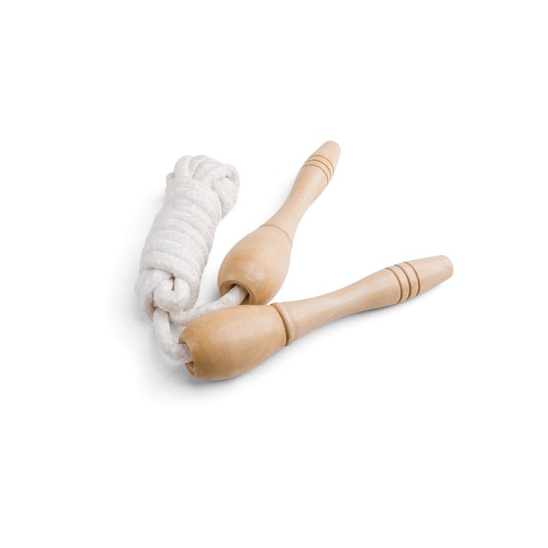 Sport si Outdoor - Fitness - Accesorii fitness - Corzi de sarit - Coarda de sarit cu manere din lemn, 2.2 m - Infinity.ro
